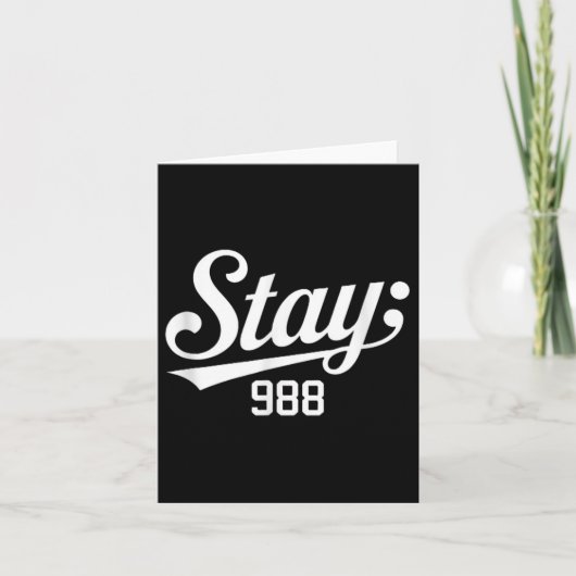 988 Bewustzijn zelfmoordpreventie Kaart (Voorkant)