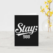 988 Bewustzijn zelfmoordpreventie Kaart (Gele Bloem)