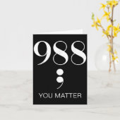 988 Bewustzijn zelfmoordpreventie Kaart (Gele Bloem)