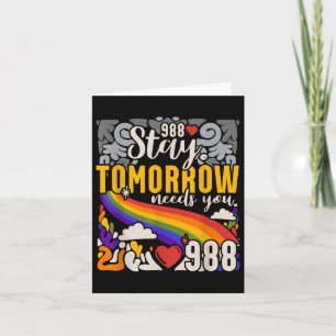 988 Blijf morgen heb je geestelijke gezondheidsbew Kaart