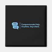 988 Day - Suprt Suicide Prevention 9_8 988 Day Magneet (Voorkant)