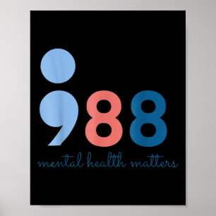 988 geestelijke gezondheid S Suïcidepreventie bewu Poster
