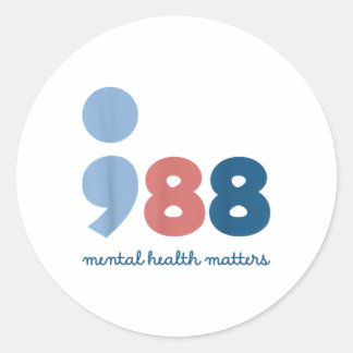 988 geestelijke gezondheid S zelfmoordpreventie be Ronde Sticker