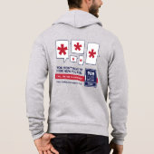 988 Grey Zip Up Hoodie (Achterkant)