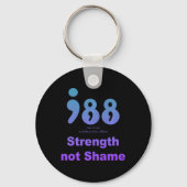 988 National Suicide And Crisis Lifeline Strength  Sleutelhanger (Voorkant)