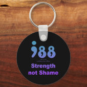 988 National Suicide And Crisis Lifeline Strength  Sleutelhanger (Voorkant)