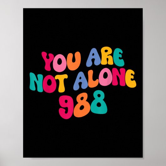 988 - Preventie van zelfmoord 988 Poster (Voorkant)