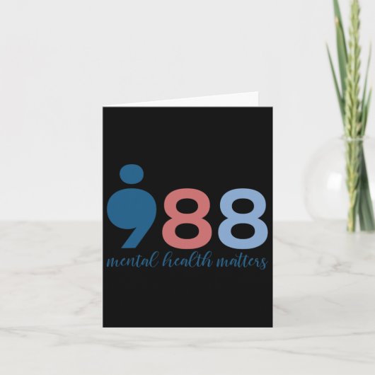 988 Psychische Problemen Zelfmoordpreventie Awar Kaart (Voorkant)