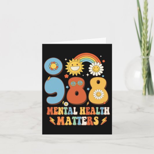 988 Psychische Problemen Zelfmoordpreventie Awar Kaart (Voorkant)