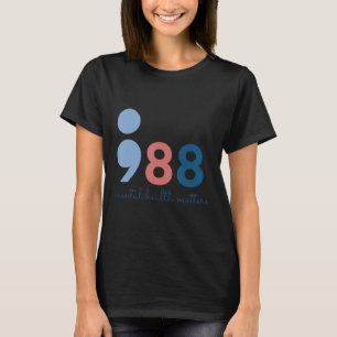 988 Psychische Problemen Zelfmoordpreventie Awar T-shirt