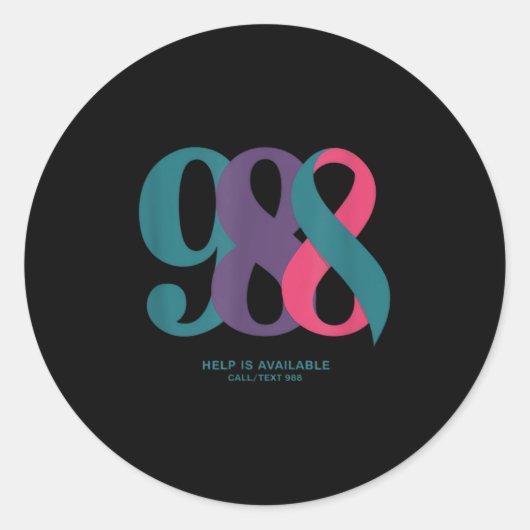 988  RONDE STICKER (Voorkant)