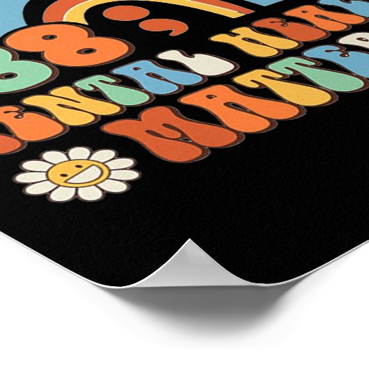 988 Semicolon Geestelijke Gezondheid Aangelegenhed Poster (Hoek)