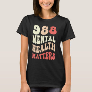 988 Semicolon Geestelijke Gezondheid Aangelegenhed T-shirt