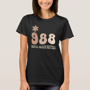988 Semicolon Geestelijke Gezondheid Aangelegenhed T-shirt
