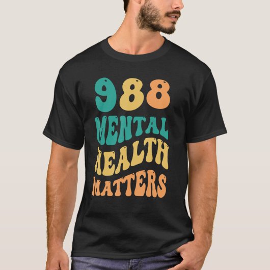 988 Semicolon Geestelijke Gezondheid Aangelegenhed T-shirt (Voorkant)