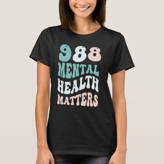 988 Semicolon Geestelijke Gezondheid Aangelegenhed T-shirt (Voorkant)