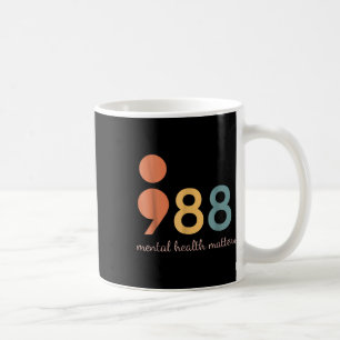 988 Semicolon geestelijke gezondheid S bewustzijn Koffiemok
