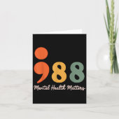 988 Semicolon Geestelijke Gezondheid S Zelfmoordpr Kaart (Voorkant)