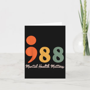 988 Semicolon Geestelijke Gezondheid S Zelfmoordpr Kaart