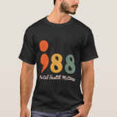 988 Semicolon Geestelijke Gezondheid S Zelfmoordpr T-shirt (Voorkant)