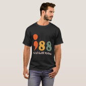 988 Semicolon Geestelijke Gezondheid S Zelfmoordpr T-shirt (Voorkant volledig)