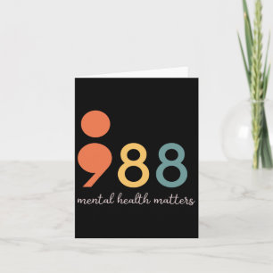 988 Semicolon Geestelijke Gezondheidsproblemen Zel Kaart