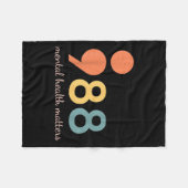 988 Semicolon Mental Health S Suicide Prevention 9 Fleece Deken (Voorkant (Horizontaal))