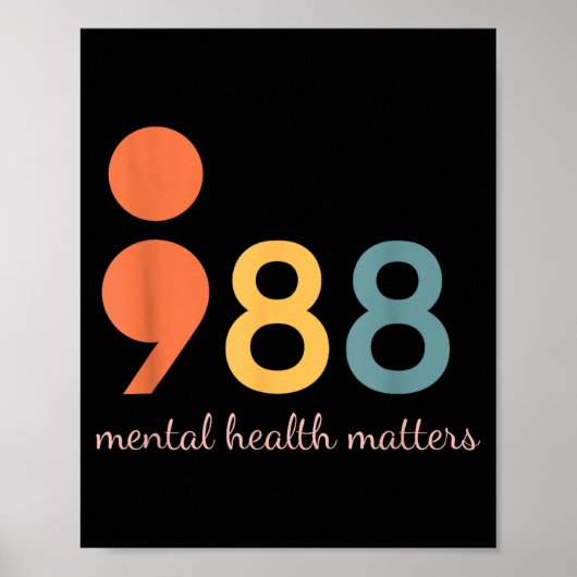 988 Suicide And Crisis Lifeline The World Needs Yo Poster (Voorkant)