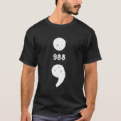 988 Suicide Prevention 988 Comma T-shirt (Voorkant)
