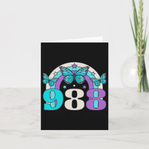 988 Suicide Prevention Awareness Mental Health RET Kaart