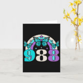 988 Suicide Prevention Awareness Mental Health RET Kaart (Gele Bloem)