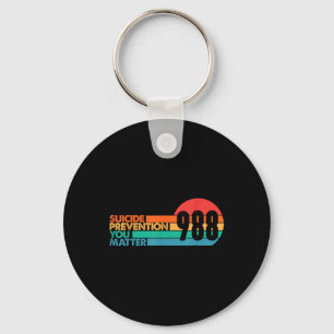 988 T-shirt Zelfmoordpreventie Lifeline 988 Bewust Sleutelhanger