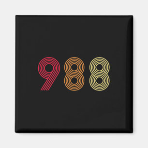 988 T-shirt Zelfmoordpreventie Meldpunt Gezondheid Magneet