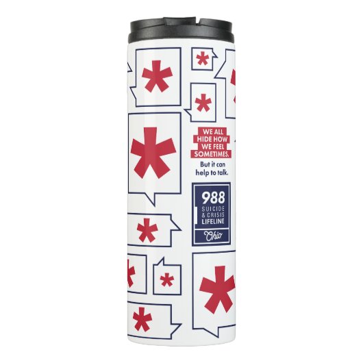 988 Thermische Tumbler Thermosbeker (Achterkant)