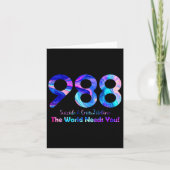 988 Zelfmoord en crisis Lifeline De wereld heeft j Kaart (Voorkant)