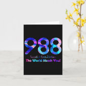 988 Zelfmoord en crisis Lifeline De wereld heeft j Kaart (Gele Bloem)