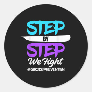 988 Zelfmoordpreventie Awareness Month Mental Heal Ronde Sticker