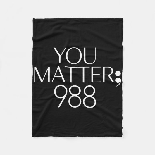 988 Zelfmoordpreventie bewustzijn _1 Fleece Deken (Voorkant)