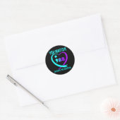 988 Zelfmoordpreventie bewustzijn Ronde Sticker (Envelop)