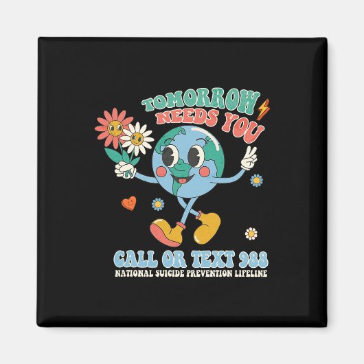 988 Zelfmoordpreventie Blijf morgen nodig Je Manne Magneet (Voorkant)