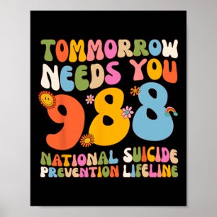 988 Zelfmoordpreventie Blijf morgen nodig Je Manne Poster