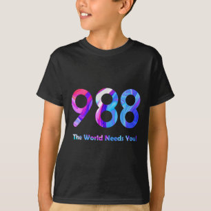 988 Zelfmoordpreventie Blijf morgen nodig Je Manne T-shirt