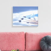 9895 gevechtsvliegtuigen canvas afdruk (Insitu (Woonkamer))