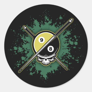 98 Ball Ronde Sticker