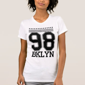 98 BKLYN Brooklyn Vintage Varsity Grafische T-Shir T-shirt