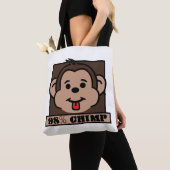 98% chimp, chimpansee tote bag (Dichtbij)