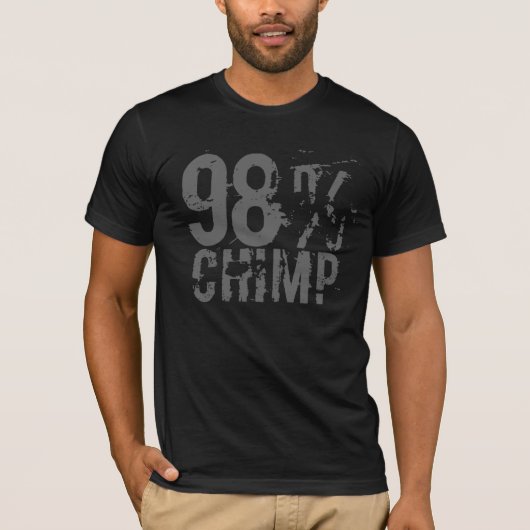 98% CHIMP - Geek T-shirt (Voorkant)