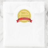 98% Chimp - Gegarandeerd Ronde Sticker (Tas)