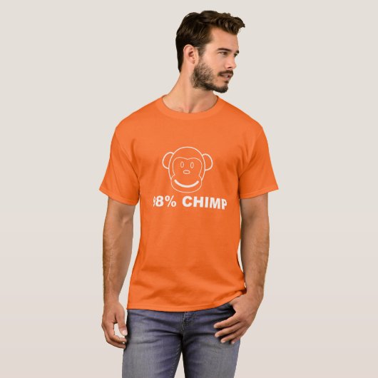 98% CHIMP grafisch T-shirt (Voorkant volledig)