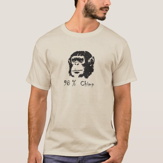 98 % chimp-t-shirt t-shirt (Voorkant)
